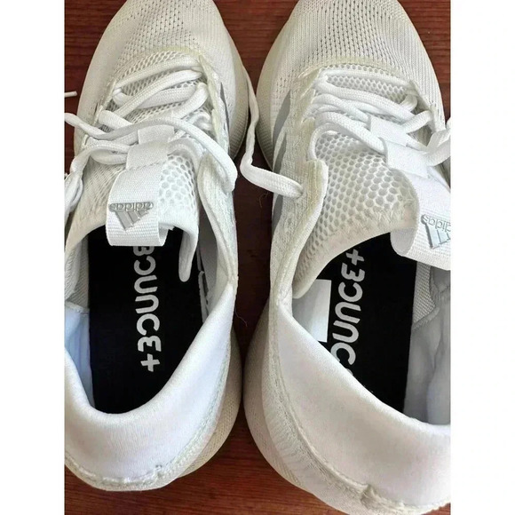 Adidas White Mesh Bounce Running Shoes Women’s 9 Lightweight Athletic DSV 20M002 - Picture 4 of 13
